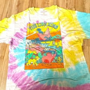 Lion King tie dye tee shirt